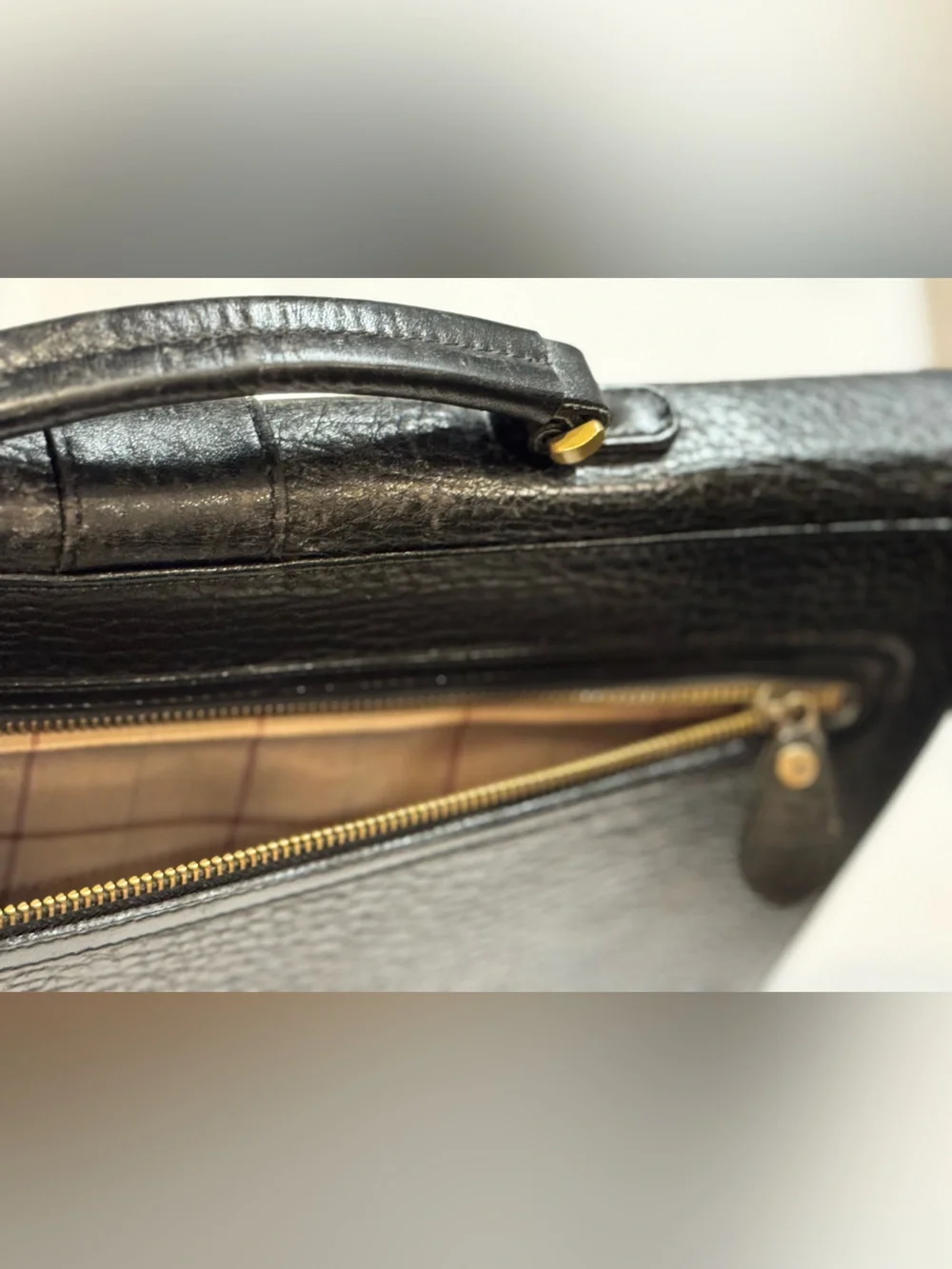 Burberry Black Leather Briefcase